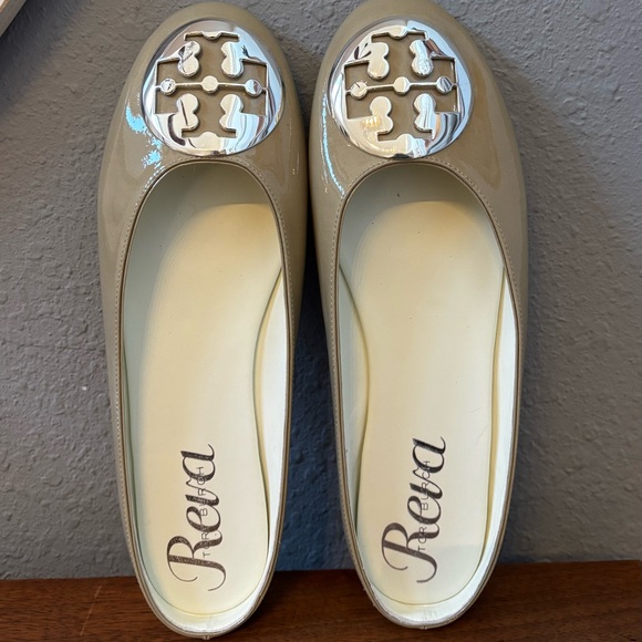 Tory Burch Shoes - Tory Burch Patent Reva Mules Size 9.5